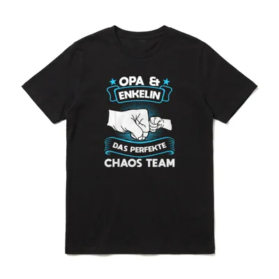Opa & Enkelin T-Shirt – Klassisches T-Shirt in Schwarz
