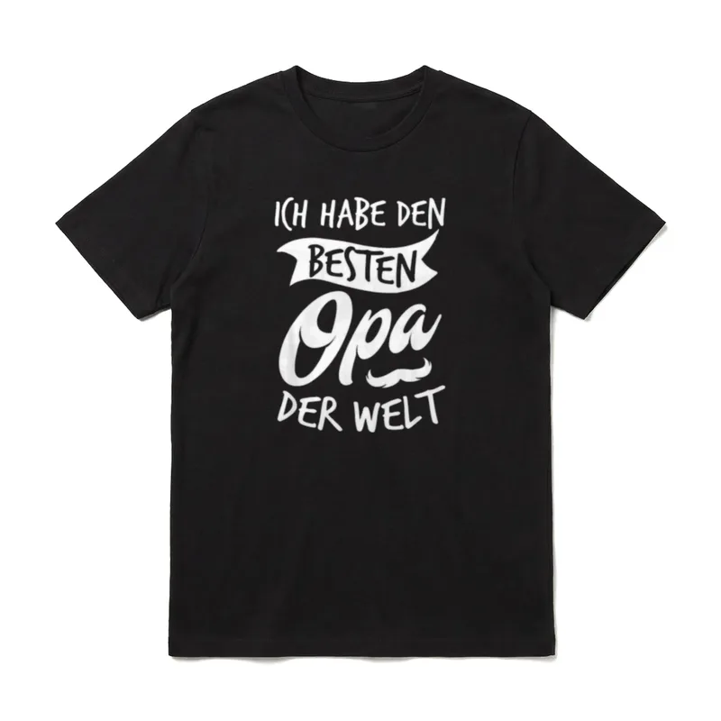 Ich habe den besten Opa T-Shirt – Klassisches T-Shirt in Schwarz