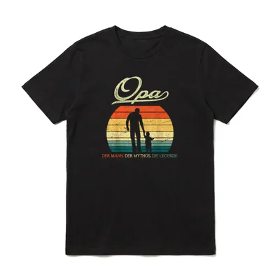 Opa Enkel Spruch Vatertag T-Shirt – Klassisches T-Shirt in Schwarz