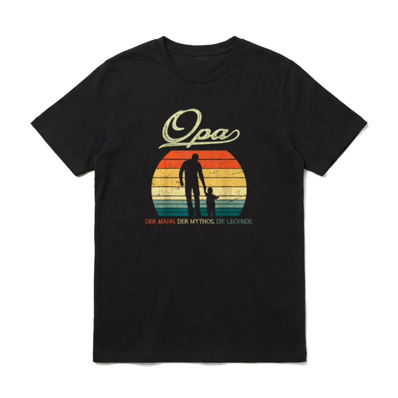 Opa Enkel Spruch Vatertag T-Shirt – Klassisches T-Shirt in Schwarz