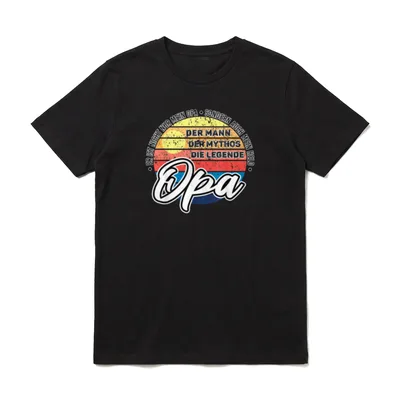 Opa t Sprüche von Enkel oder Enkelin T-Shirt – Klassisches T-Shirt in Schwarz