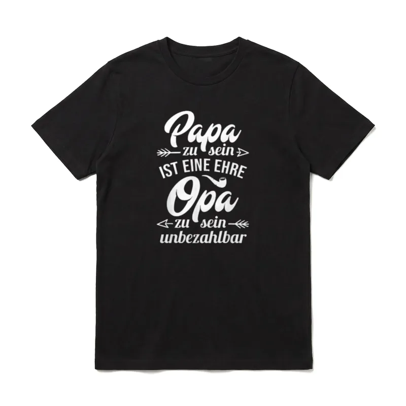 Papa zu sein ist Opa & Enkel T-Shirt – Klassisches T-Shirt in Schwarz