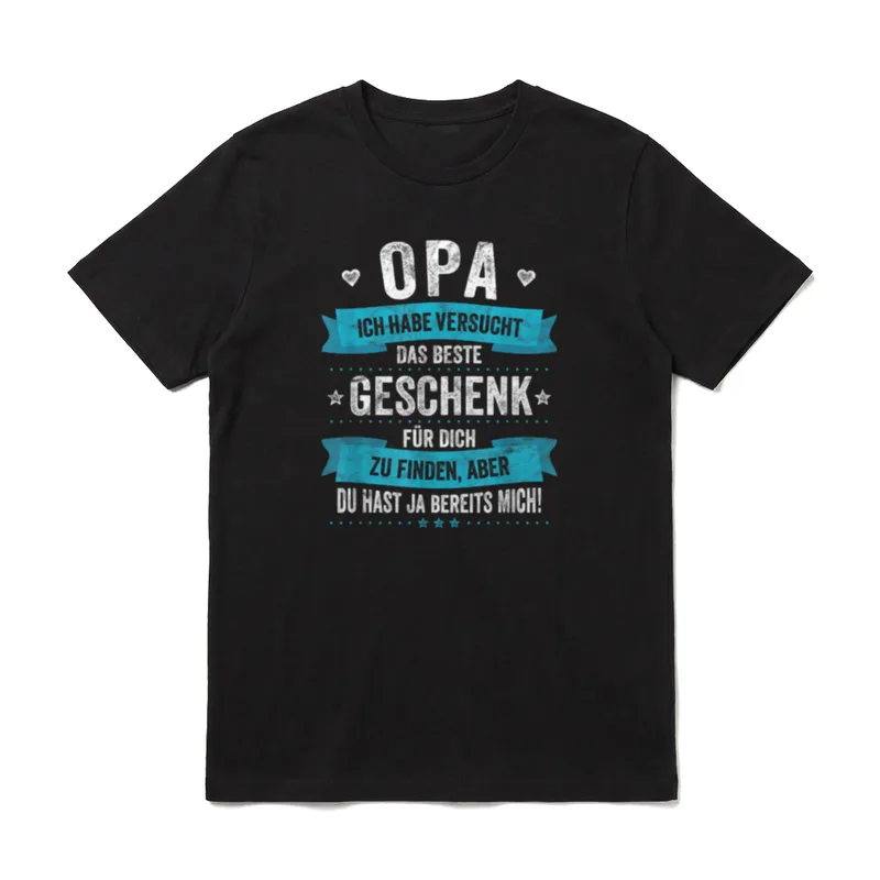 Opa Geburtstag Vatertag Enkelkinder Enkel T-Shirt – Klassisches T-Shirt in Schwarz