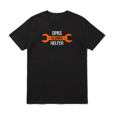 Opas kleiner Helfer Opa T-Shirt – Klassisches T-Shirt in Schwarz