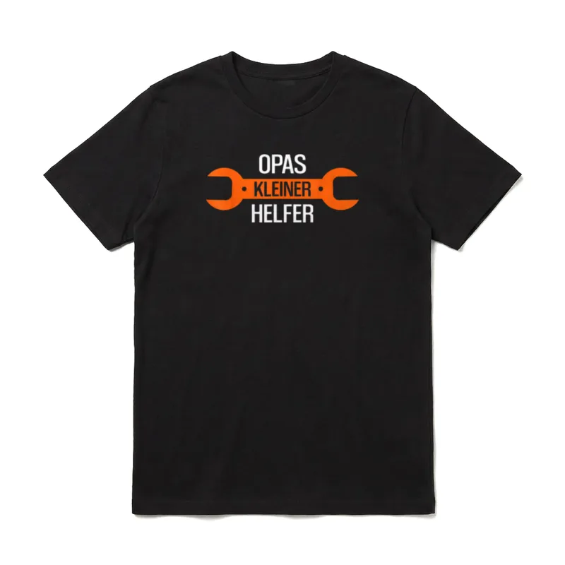 Opas kleiner Helfer Opa T-Shirt – Klassisches T-Shirt in Schwarz