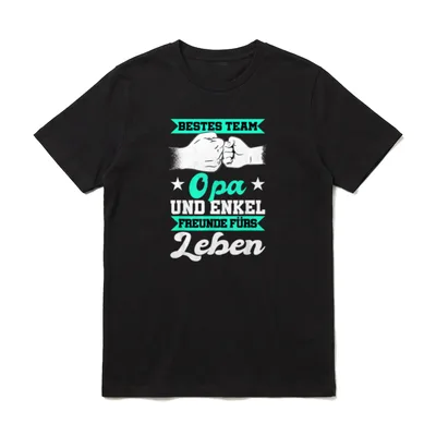 Bester Opa und Enkel-Kind Partnerlook T-Shirt – Klassisches T-Shirt in Schwarz