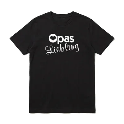 Opas Liebling Großvater Opa T-Shirt – Klassisches T-Shirt in Schwarz