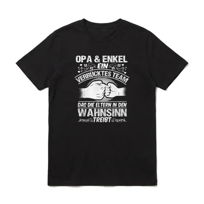 Opa & Enkel Spruch Enkelkind T-Shirt – Klassisches T-Shirt in Schwarz