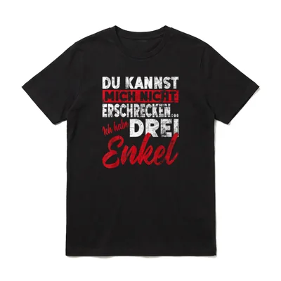 Nicht Erschrecken Oma Opa T-Shirt – Klassisches T-Shirt in Schwarz