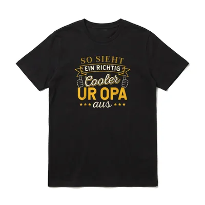 Opa Großvater Papa Rentner T-Shirt – Klassisches T-Shirt in Schwarz