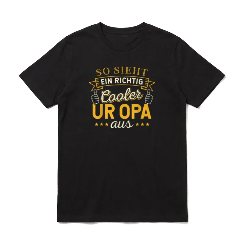 Opa Großvater Papa Rentner T-Shirt – Klassisches T-Shirt in Schwarz