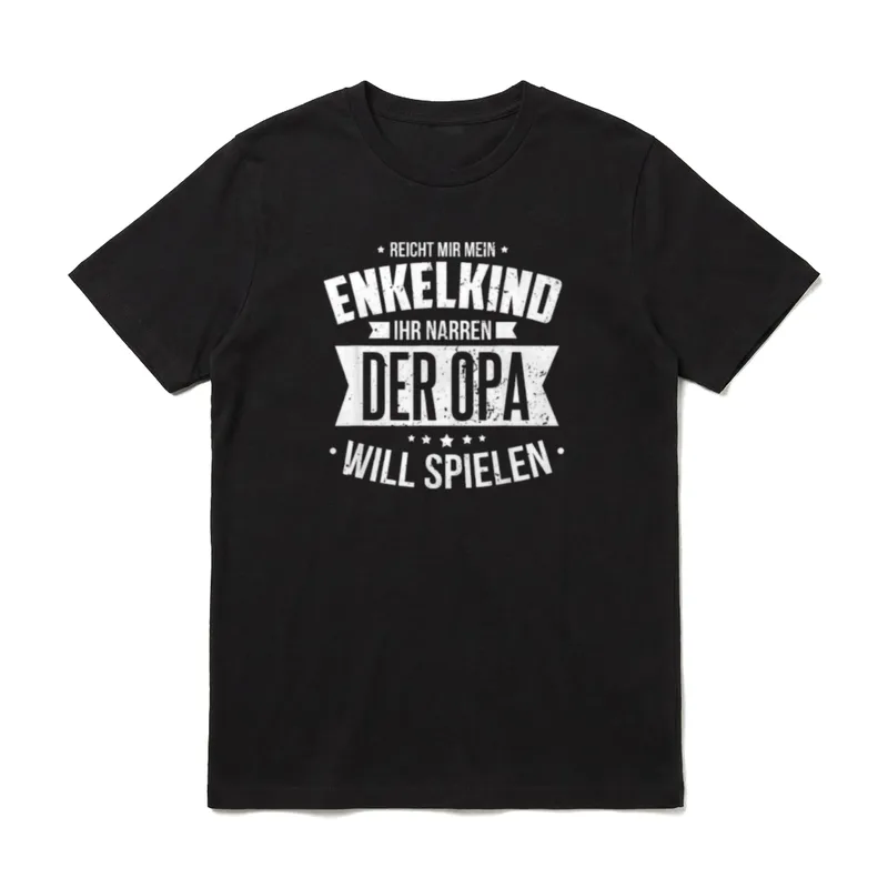 Reicht Mir Mein Enkelkind T-Shirt – Klassisches T-Shirt in Schwarz