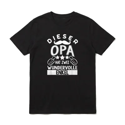Stolzer Opa Enkel für Großvater T-Shirt – Klassisches T-Shirt in Schwarz