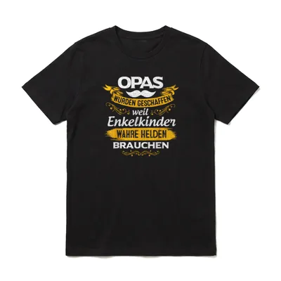 Opa Wurde Geschaffen Weil Enkelkinder T-Shirt – Klassisches T-Shirt in Schwarz