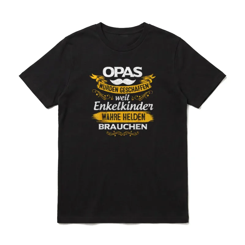 Opa Wurde Geschaffen Weil Enkelkinder T-Shirt – Klassisches T-Shirt in Schwarz