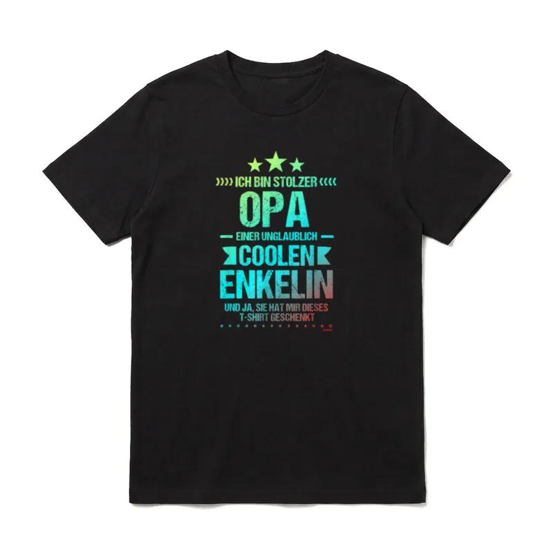 Stolzer Opa einer coolen T-Shirt – Klassisches T-Shirt in Schwarz
