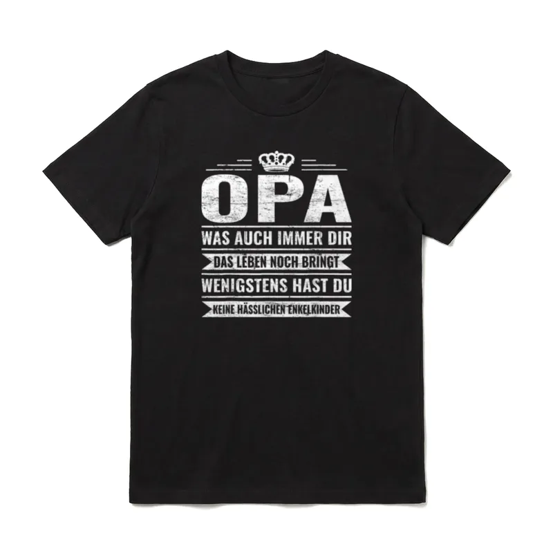 Großvater Enkeltochter Enkelkinder Familie T-Shirt – Klassisches T-Shirt in Schwarz