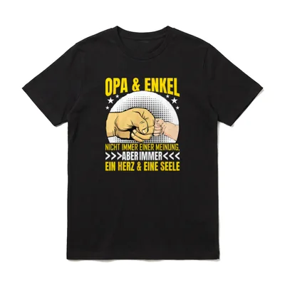 Opa und Enkel für Vatertag T-Shirt – Klassisches T-Shirt in Schwarz