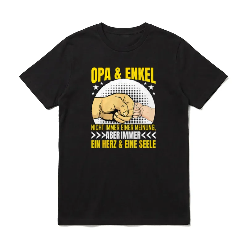 Opa und Enkel für Vatertag T-Shirt – Klassisches T-Shirt in Schwarz