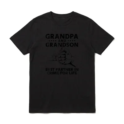Lustiger Opa und Enkel Bester T-Shirt – Klassisches T-Shirt in Schwarz