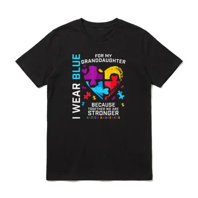 Autismus Oma Opa Enkelin T-Shirt – Klassisches T-Shirt in Schwarz