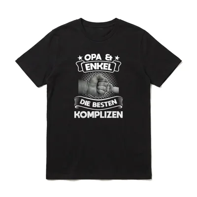 Opa & Enkel die besten Komplizen T-Shirt – Klassisches T-Shirt in Schwarz