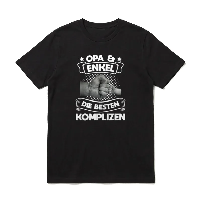 Opa & Enkel die besten Komplizen T-Shirt – Klassisches T-Shirt in Schwarz