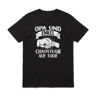 Opa und Enkel Chaosteam T-Shirt – Klassisches T-Shirt in Schwarz