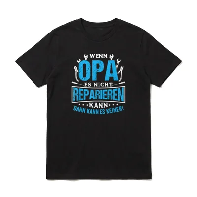 Opa Großvater Grossvater Enkel Vatertag T-Shirt – Klassisches T-Shirt in Schwarz