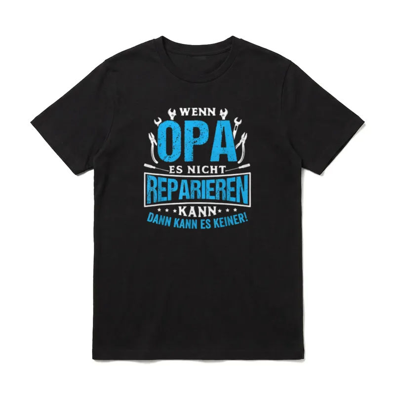 Opa Großvater Grossvater Enkel Vatertag T-Shirt – Klassisches T-Shirt in Schwarz