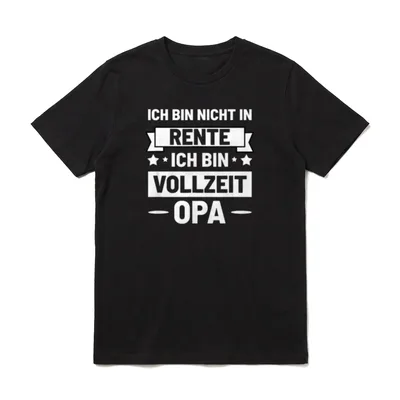 Ich Bin Nicht Opa & Enkel T-Shirt – Klassisches T-Shirt in Schwarz