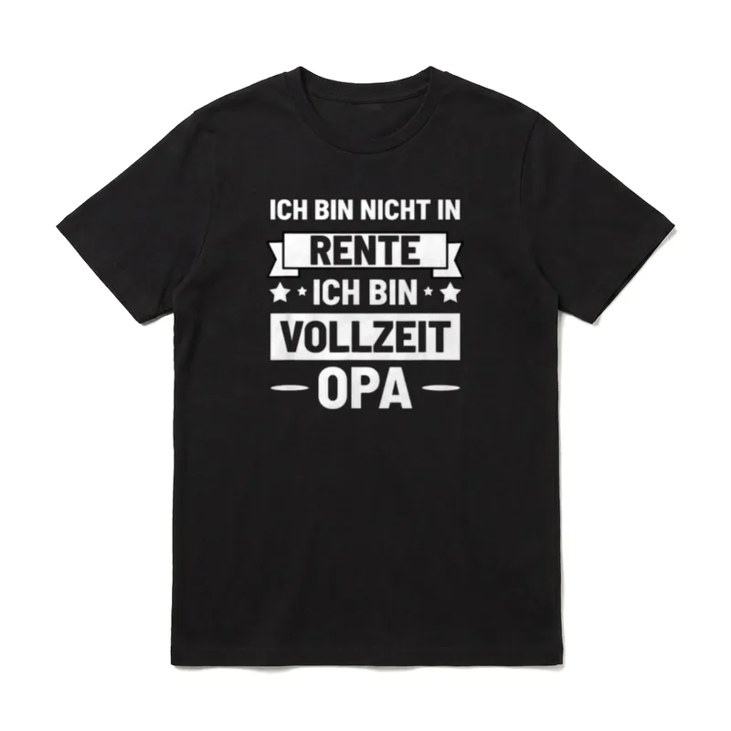 Ich Bin Nicht Opa & Enkel T-Shirt – Klassisches T-Shirt in Schwarz