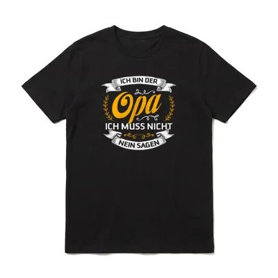 Ich bin der Opa Opa & Enkel T-Shirt – Klassisches T-Shirt in Schwarz