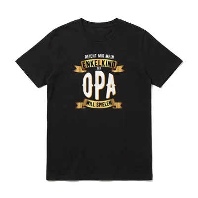 Reicht Mir Mein Enkelkind Opa & Enkel T-Shirt – Klassisches T-Shirt in Schwarz