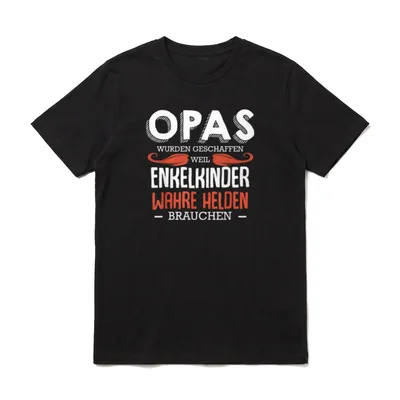 Opas Wurden Geschaffen Enkelkinder T-Shirt – Klassisches T-Shirt in Schwarz