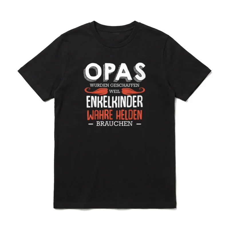 Opas Wurden Geschaffen Enkelkinder T-Shirt – Klassisches T-Shirt in Schwarz