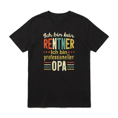Lustiges Kein Rentner Sondern T-Shirt – Klassisches T-Shirt in Schwarz