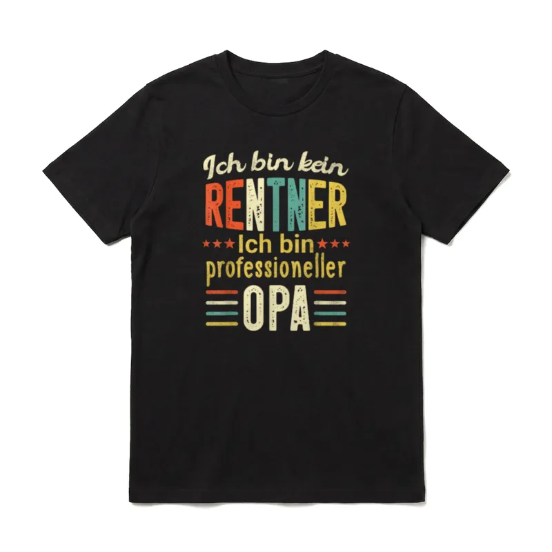 Lustiges Kein Rentner Sondern T-Shirt – Klassisches T-Shirt in Schwarz