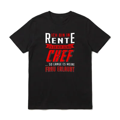Rente Rentner Ruhestand Opa T-Shirt – Klassisches T-Shirt in Schwarz