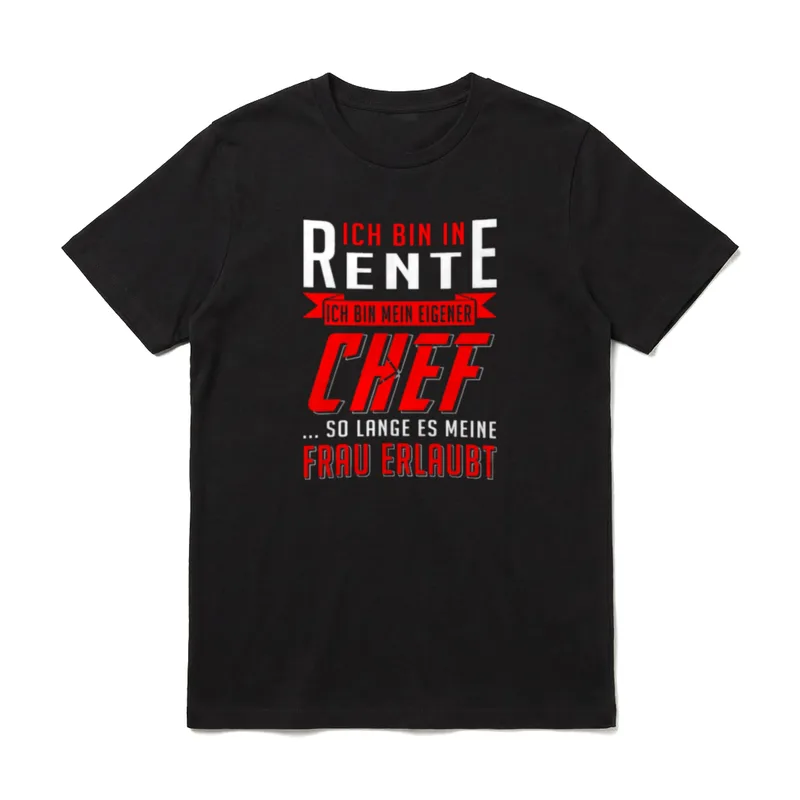 Rente Rentner Ruhestand Opa T-Shirt – Klassisches T-Shirt in Schwarz