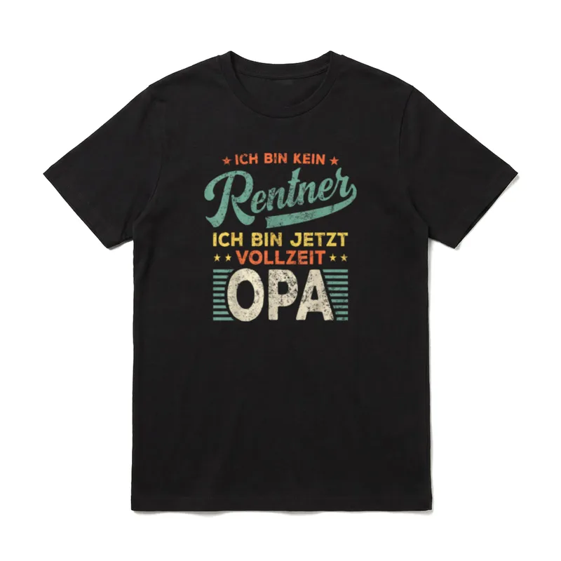 Opa Lustiges Ich Bin T-Shirt – Klassisches T-Shirt in Schwarz