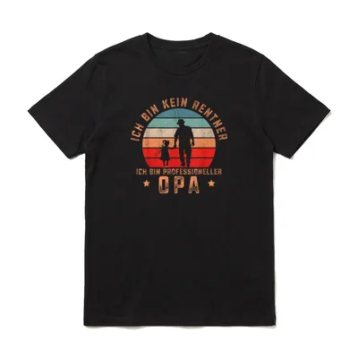 Ich Bin Kein Rentner T-Shirt – Klassisches T-Shirt in Schwarz