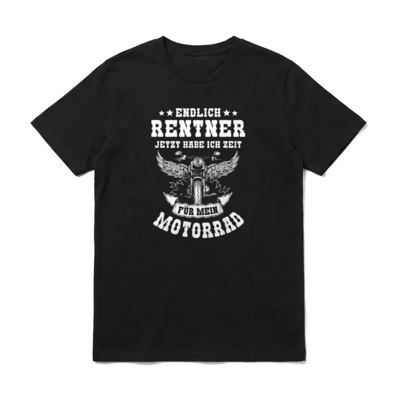 T-Shirt Motorrad Motiv – Klassisches T-Shirt in Schwarz