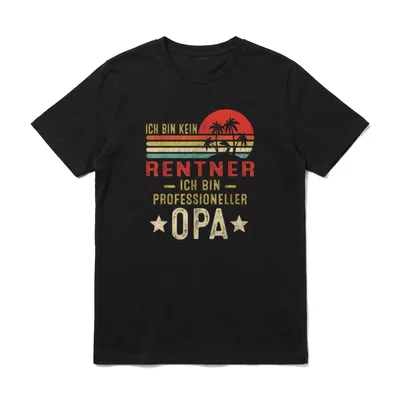 Ich Bin kein Rentner Opa in Rente T-Shirt – Klassisches T-Shirt in Schwarz