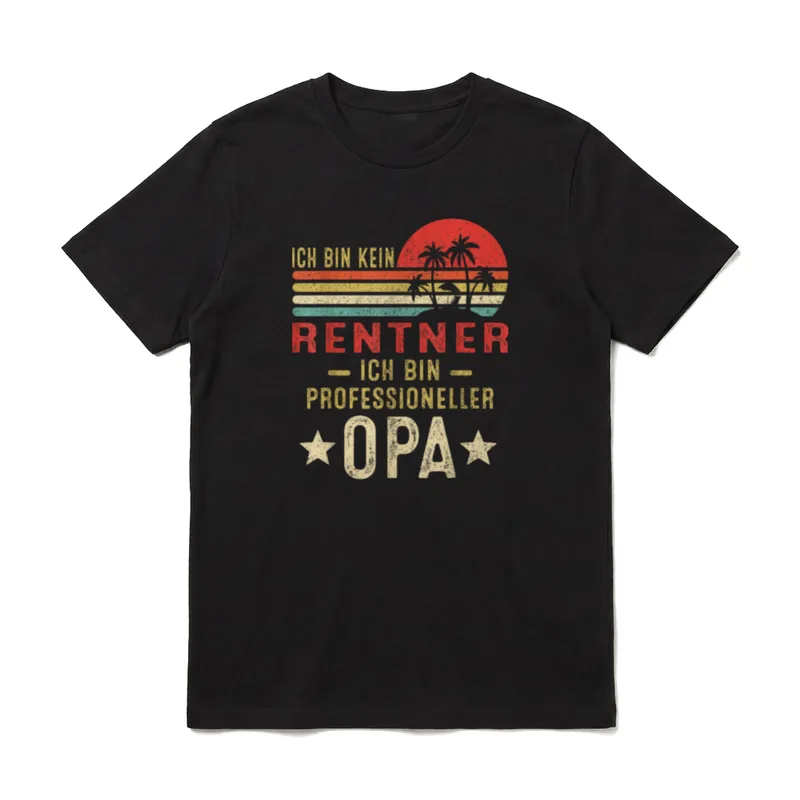 Ich Bin kein Rentner Opa in Rente T-Shirt – Klassisches T-Shirt in Schwarz