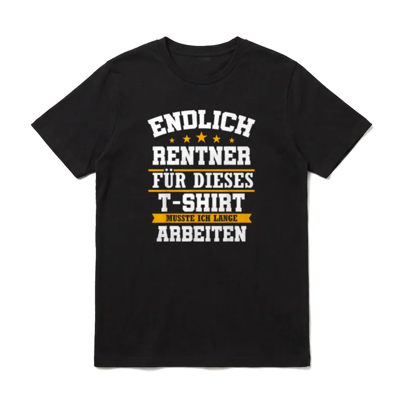 Endlich Rentner 2024 Opa T-Shirt – Klassisches T-Shirt in Schwarz