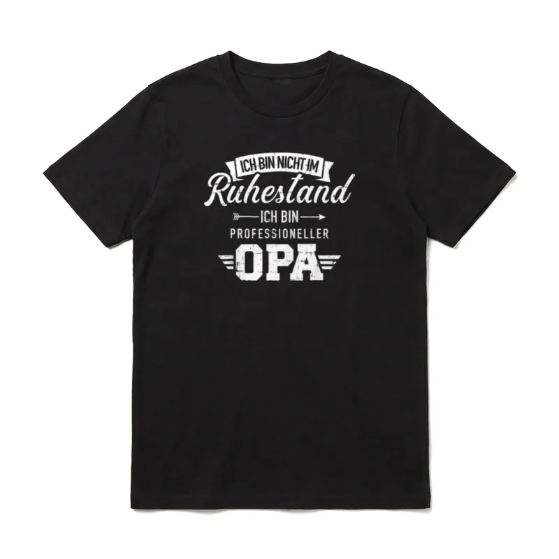 Rente Ruhestand Vollzeit Opa T-Shirt – Klassisches T-Shirt in Schwarz