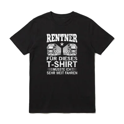LKW Fahrer Rente Pension T-Shirt – Klassisches T-Shirt in Schwarz