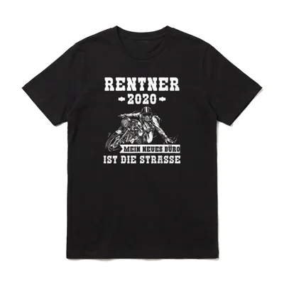 Motorrad Opa Rente Rentner T-Shirt – Klassisches T-Shirt in Schwarz