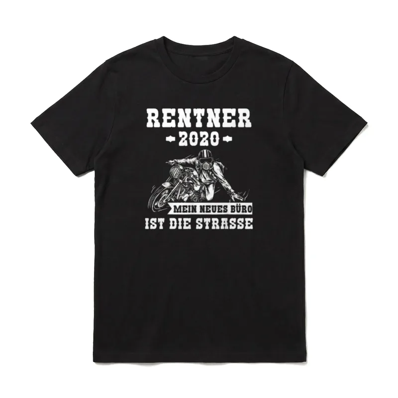 Motorrad Opa Rente Rentner T-Shirt – Klassisches T-Shirt in Schwarz